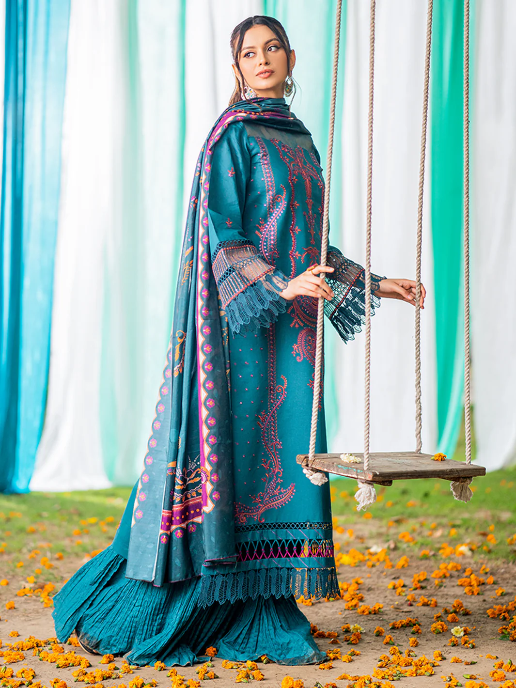 1806-A | 3 Piece Unstitched - Image 4