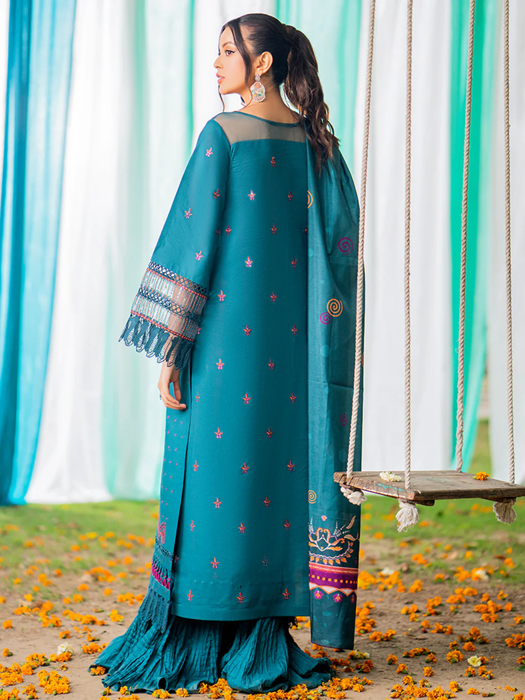 1806-A | 3 Piece Unstitched - Image 5