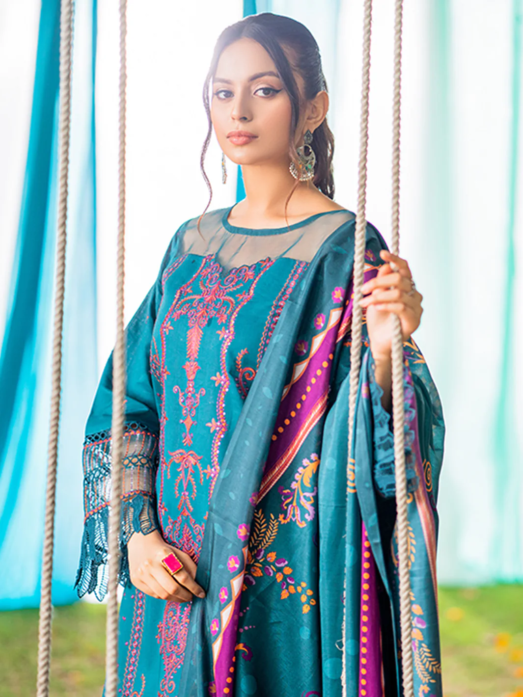 1806-A | 3 Piece Unstitched - Image 7
