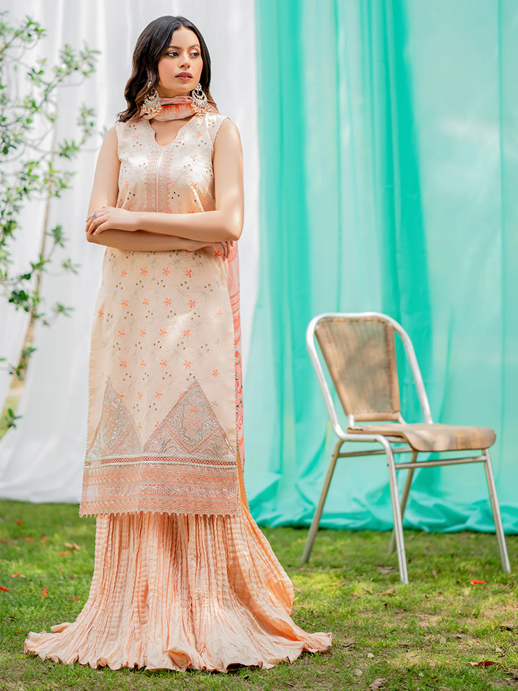 1807-A | 3 Piece Unstitched - Image 4