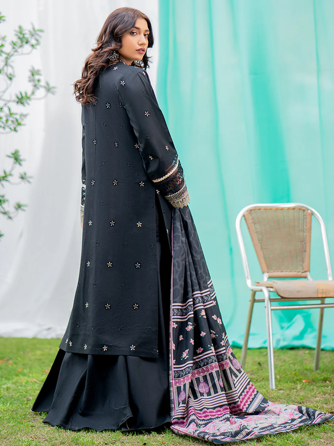 1807-B | 3 Piece Unstitched - Image 4