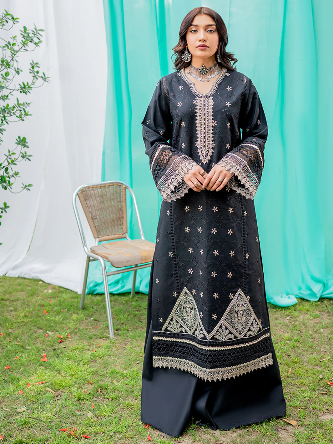 1807-B | 3 Piece Unstitched - Image 5