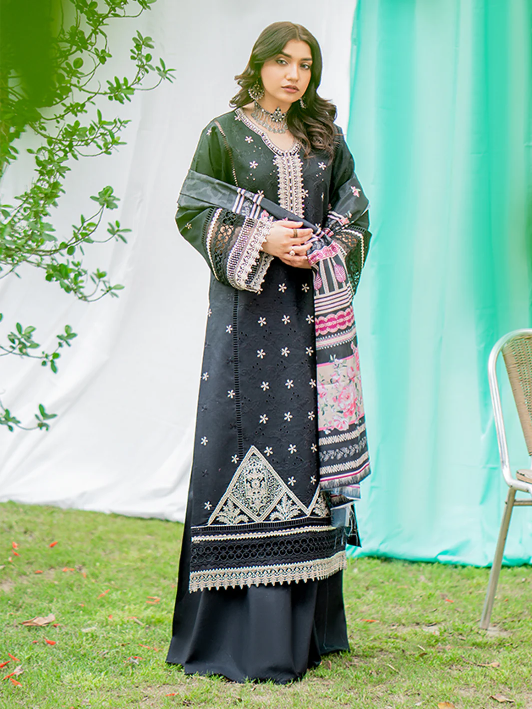 1807-B | 3 Piece Unstitched - Image 7