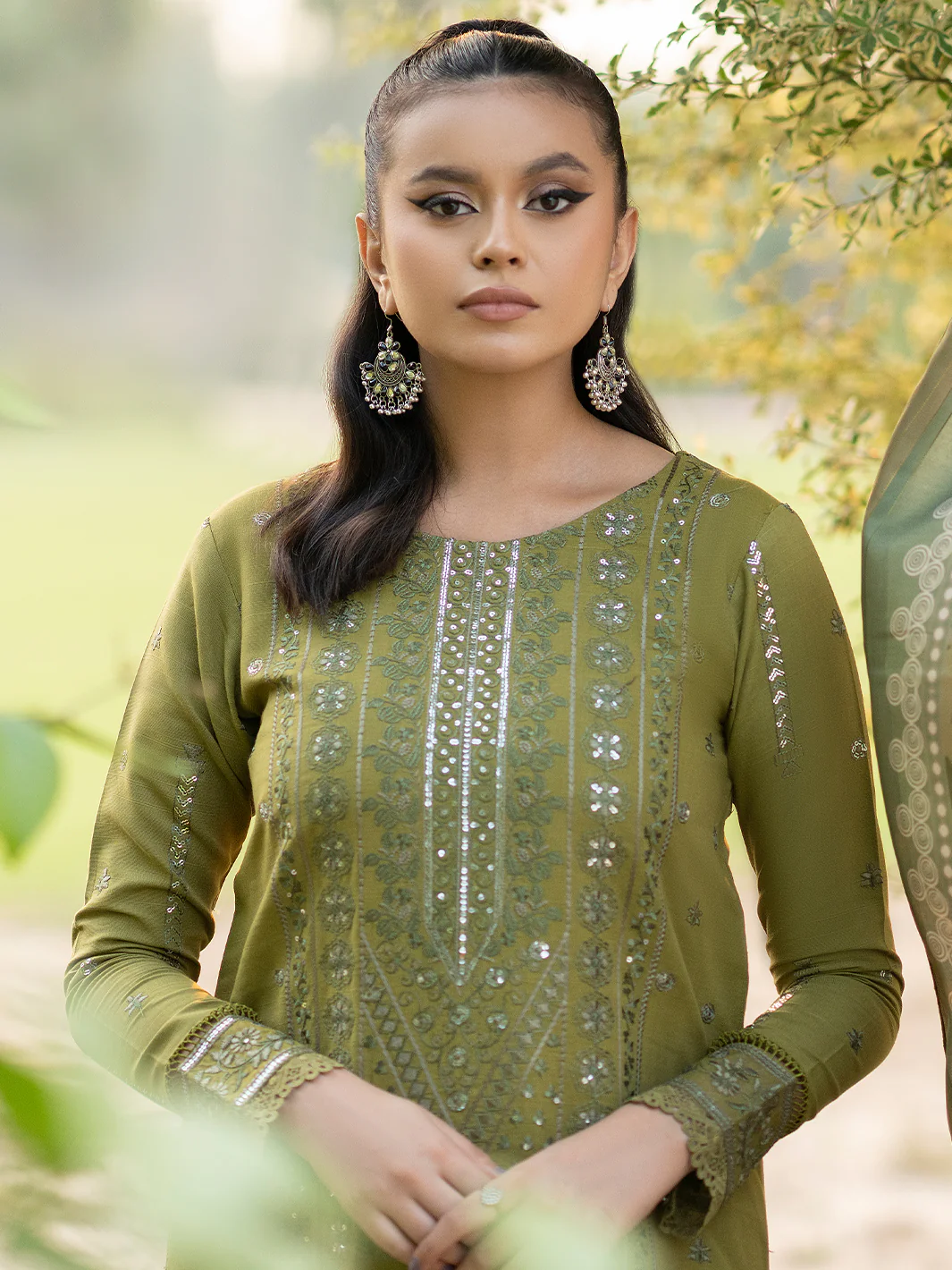 1911 - B | 3 PC Khaddar Unstitched - Image 6