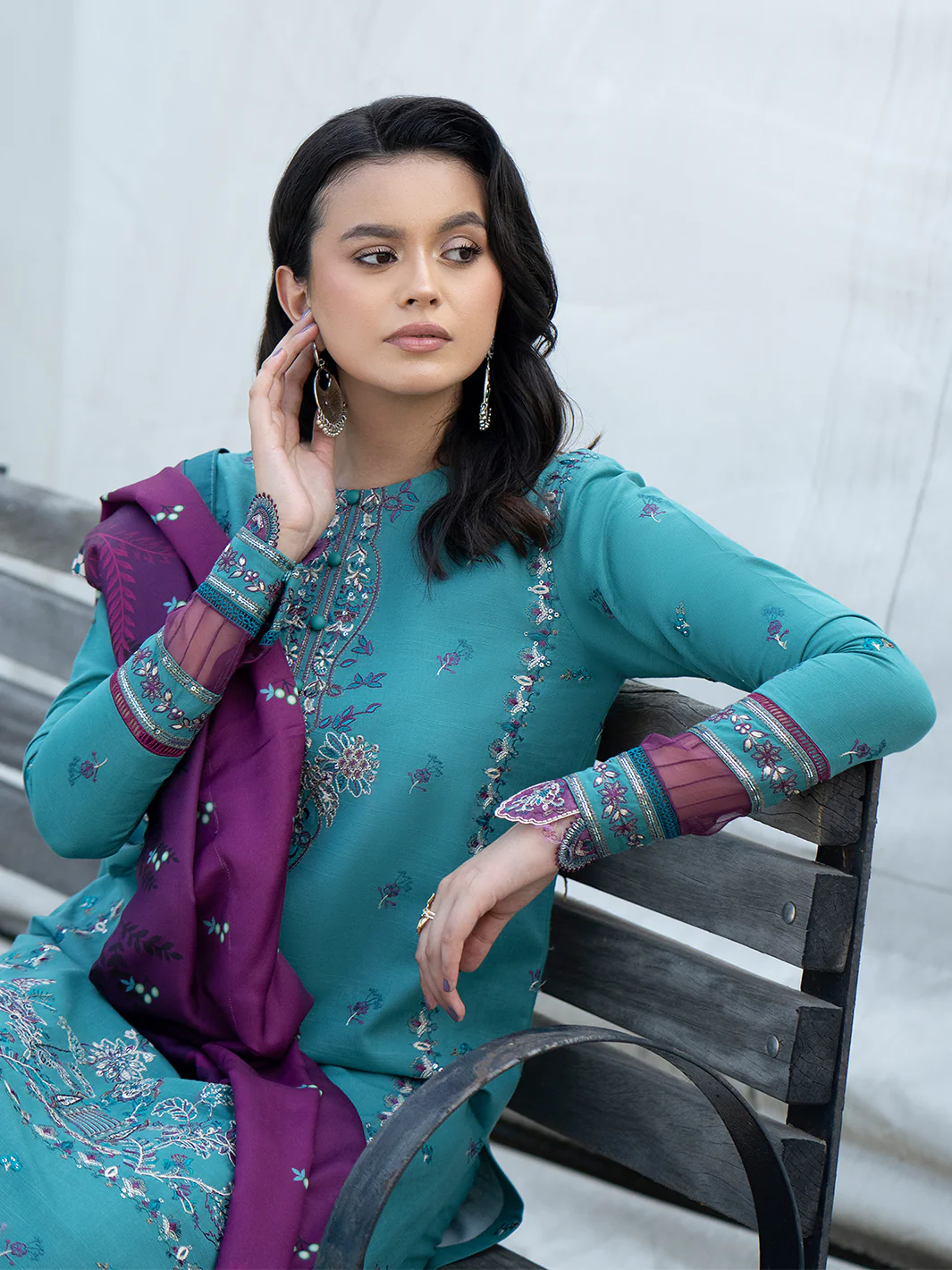 1912 - A | 3 PC Khaddar Unstitched - Image 6