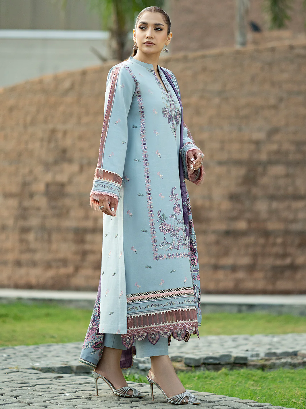 1912 - B | 3 PC Khaddar Unstitched - Image 6