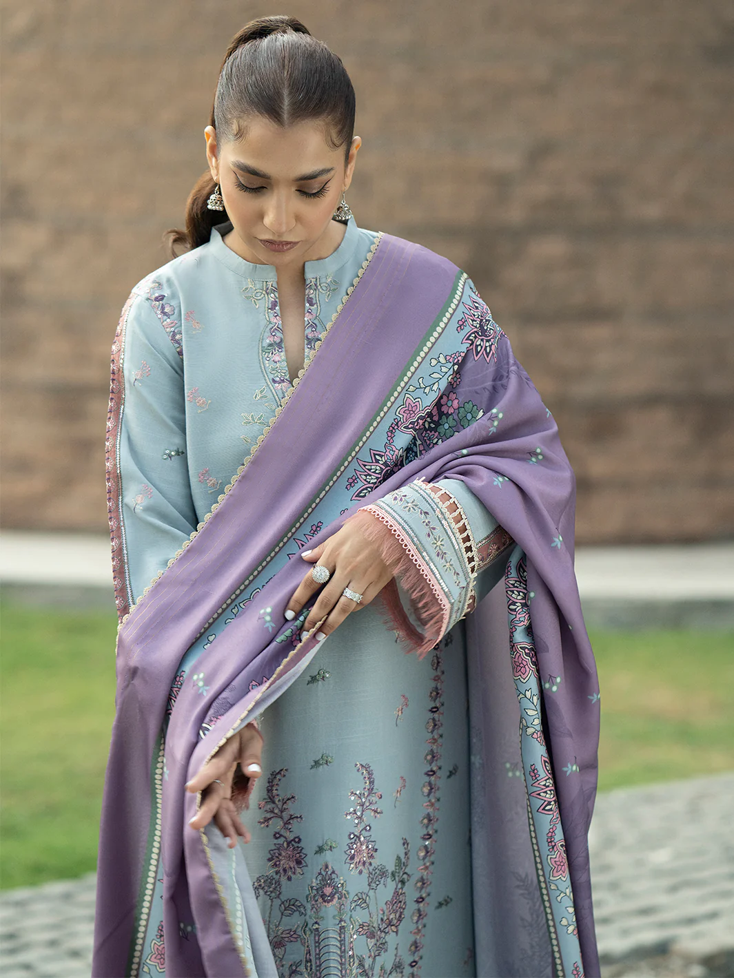 1912 - B | 3 PC Khaddar Unstitched - Image 7