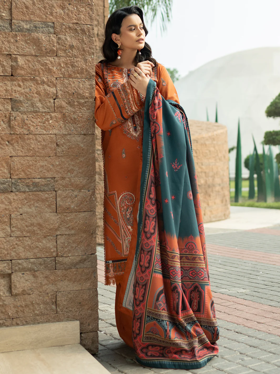 1913 - B | 3 PC Khaddar Unstitched - Image 7
