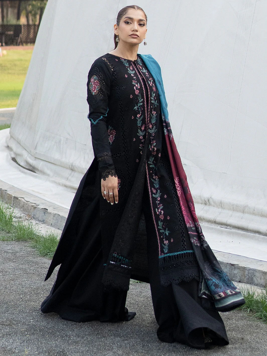 1914 - B | 3 PC Khaddar Unstitched - Image 6
