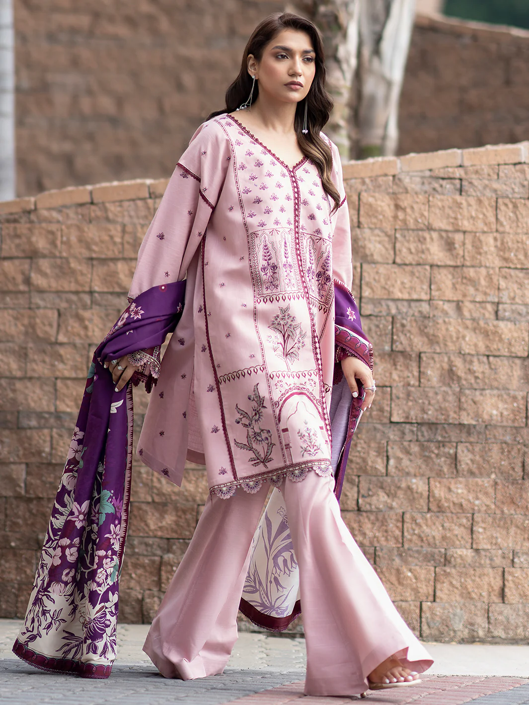 1915 - B | 3 PC Khaddar Unstitched - Image 5