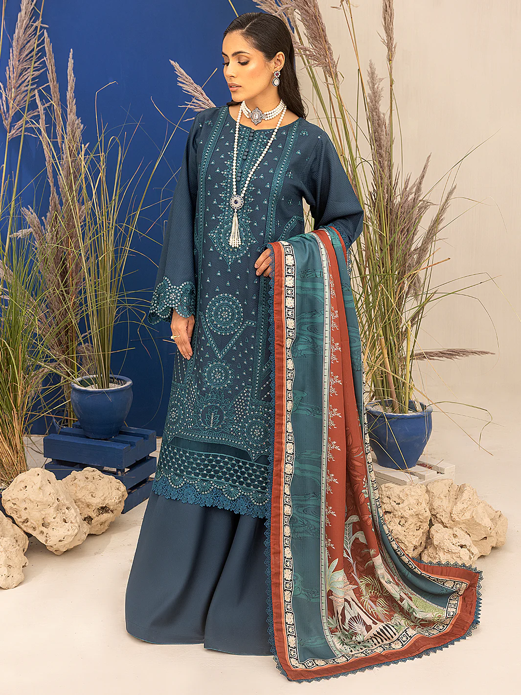 1932 - B | 3 Piece Unstitched - Image 4