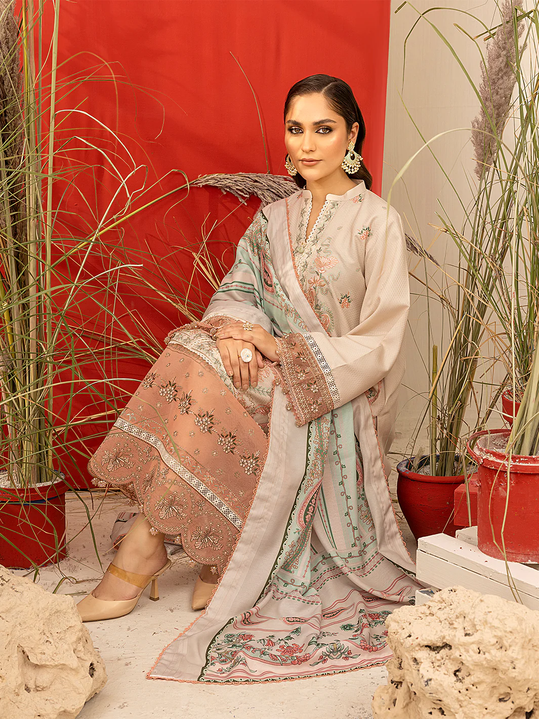 1934 - B | 3 Piece Unstitched - Image 6