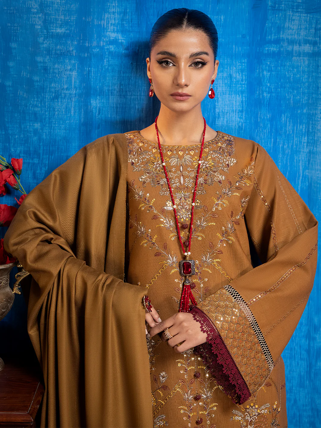 1943 - B | 3 PC Khaddar Unstitch - Image 5