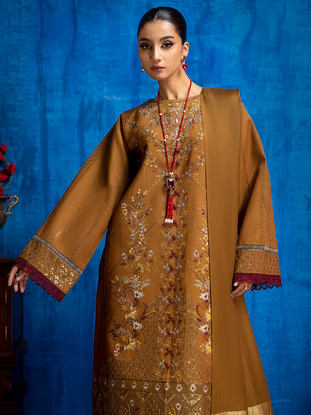 1943 - B | 3 PC Khaddar Unstitch - Image 7