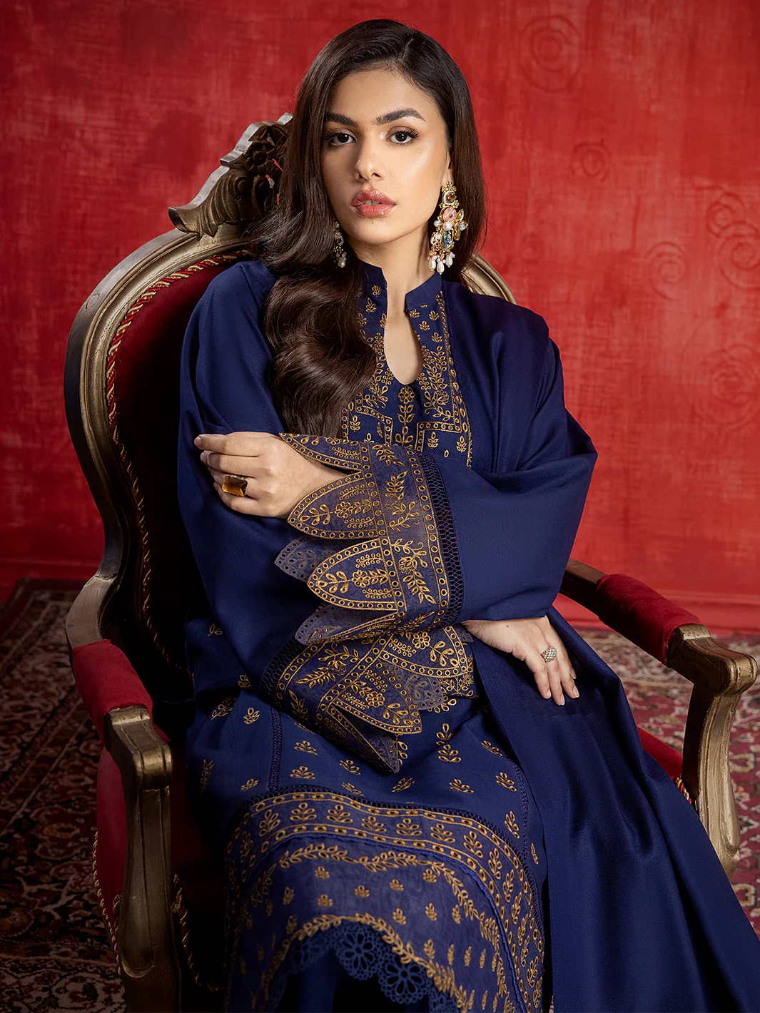 1954 - B | 3 PC Khaddar Unstitch - Image 7