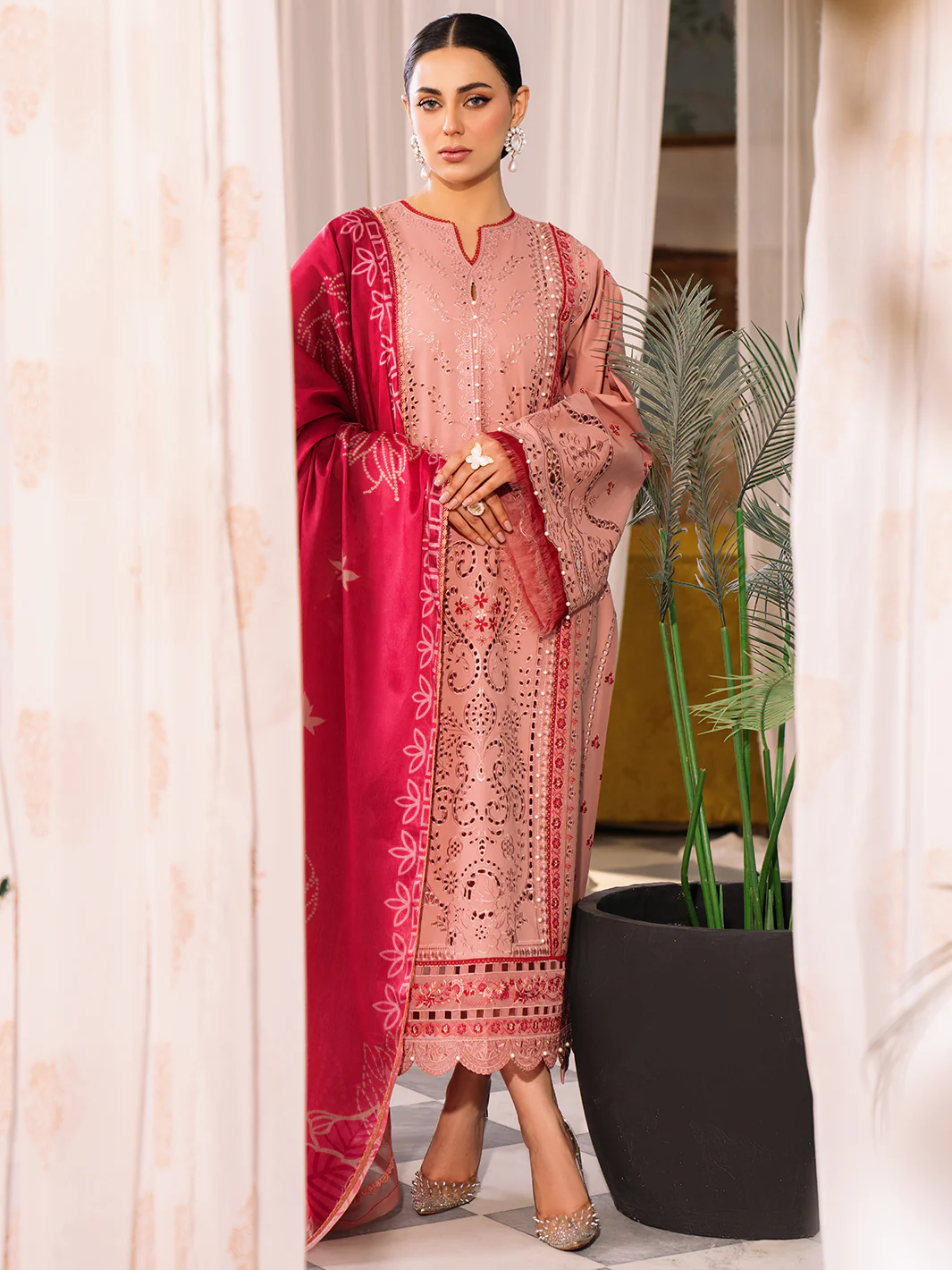 202 - B | 3 PC Lawn Unstitch - Image 4
