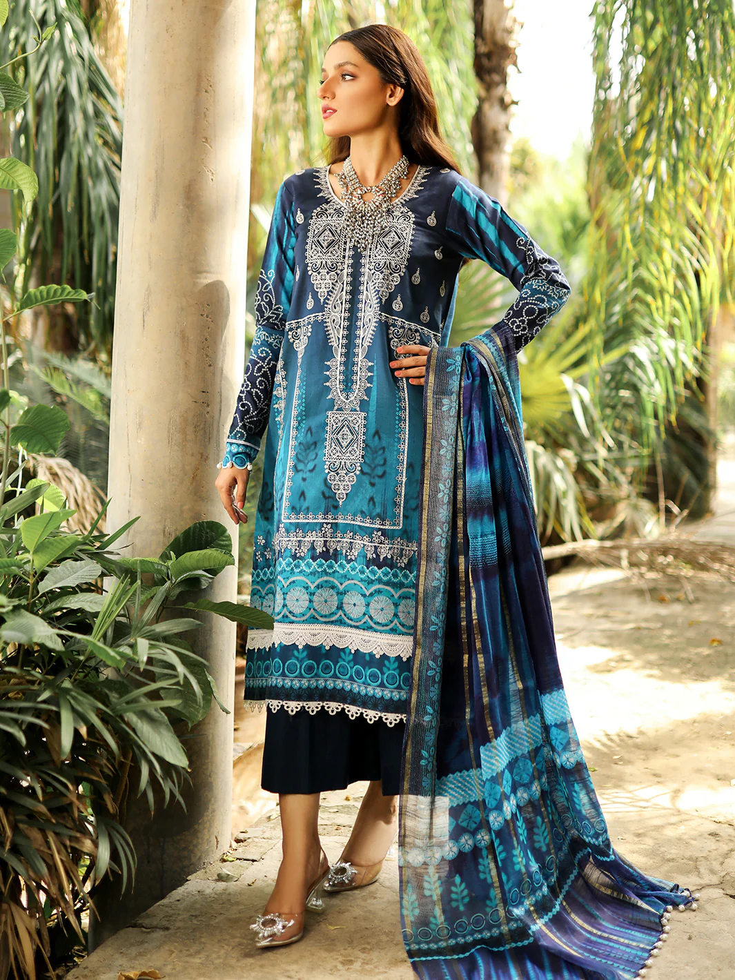 2021-A | 3 Piece Unstitched - Image 3