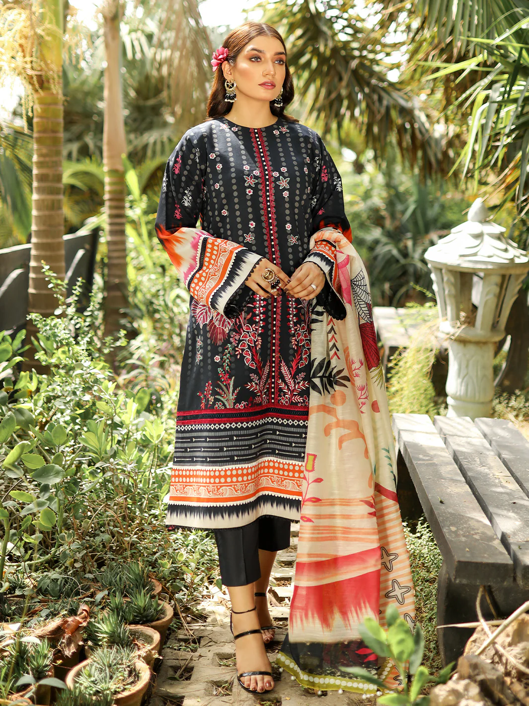 2027-A | 3 Piece Unstitched - Image 3