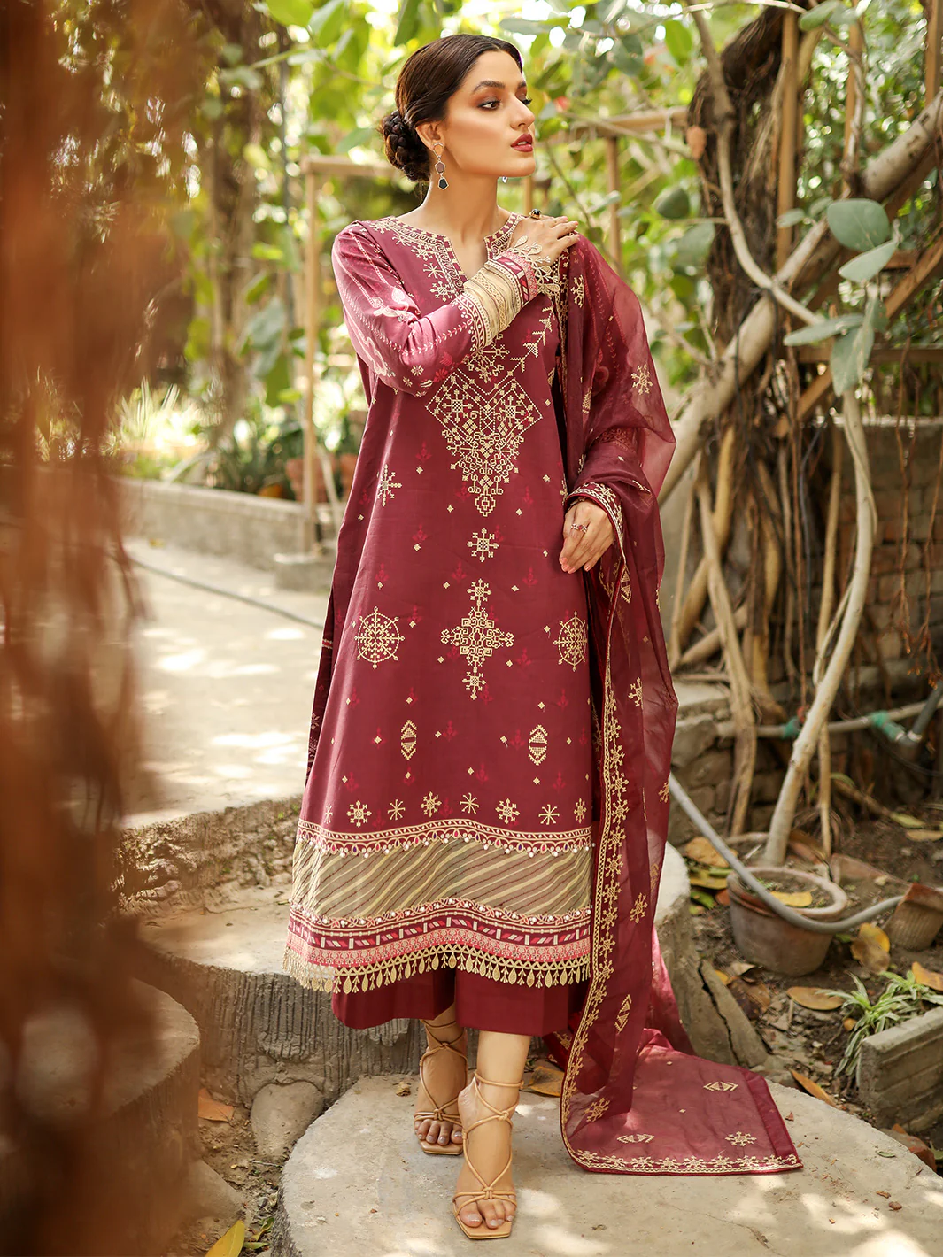 2028-B | 3 Piece Unstitched - Image 3