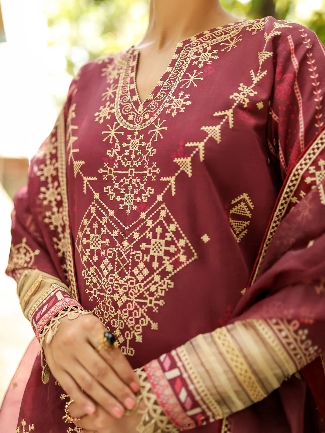 2028-B | 3 Piece Unstitched - Image 6
