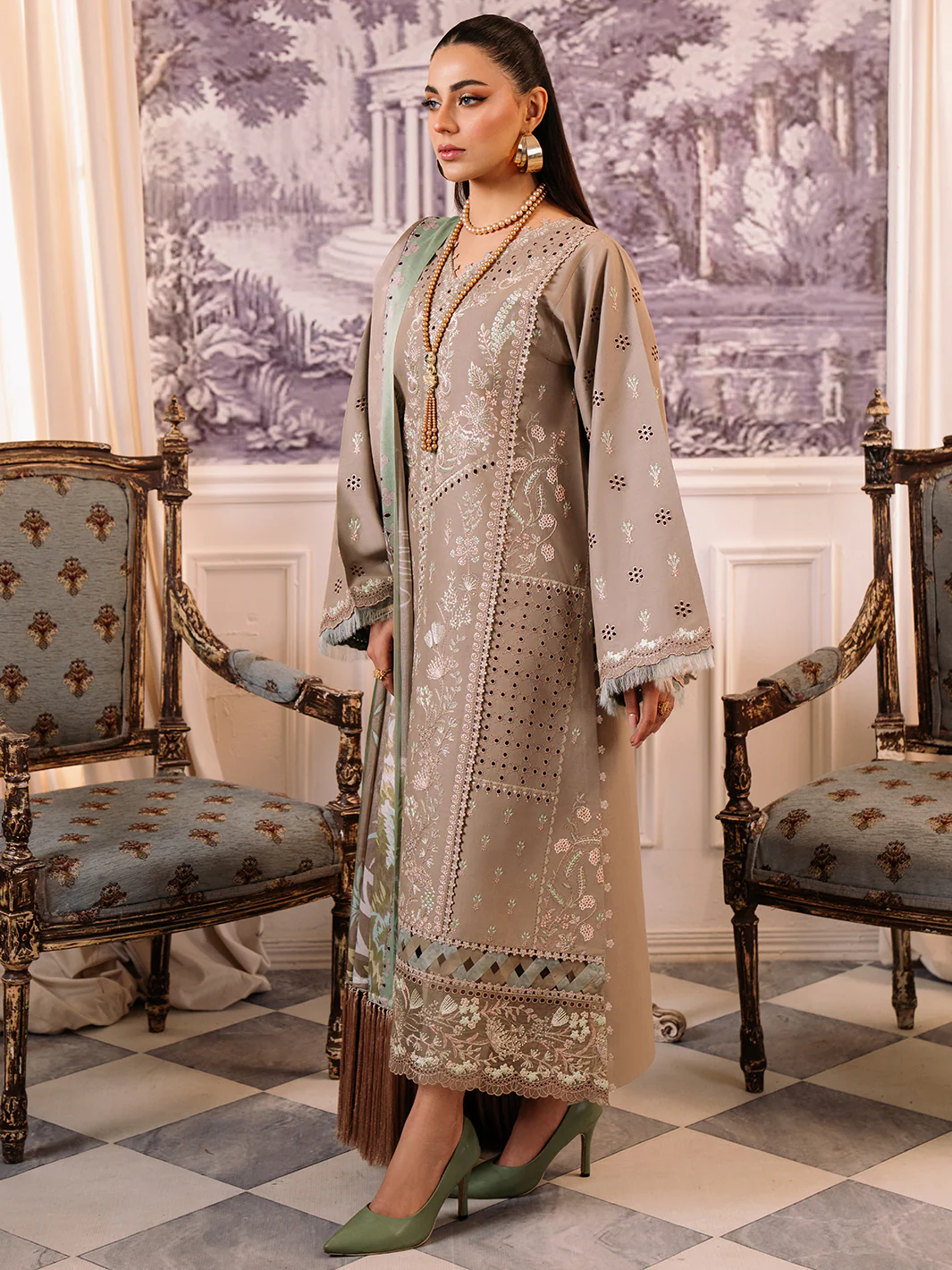 203 - A | 3 PC Lawn Unstitch - Image 5