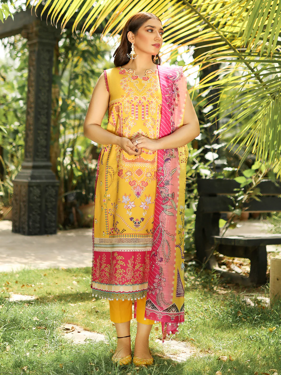 2030-B | 3 Piece Unstitched - Image 3