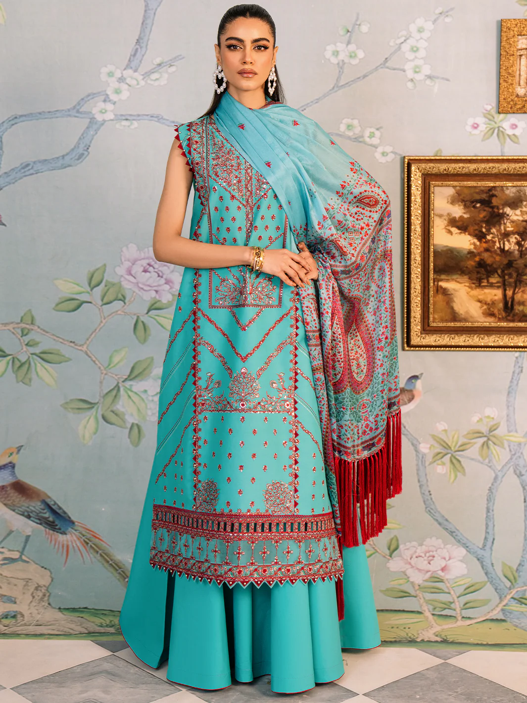 204 - B | 3 PC Lawn Unstitch - Image 4