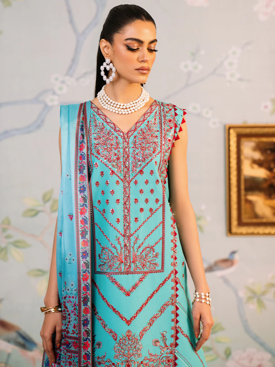 204 - B | 3 PC Lawn Unstitch - Image 6