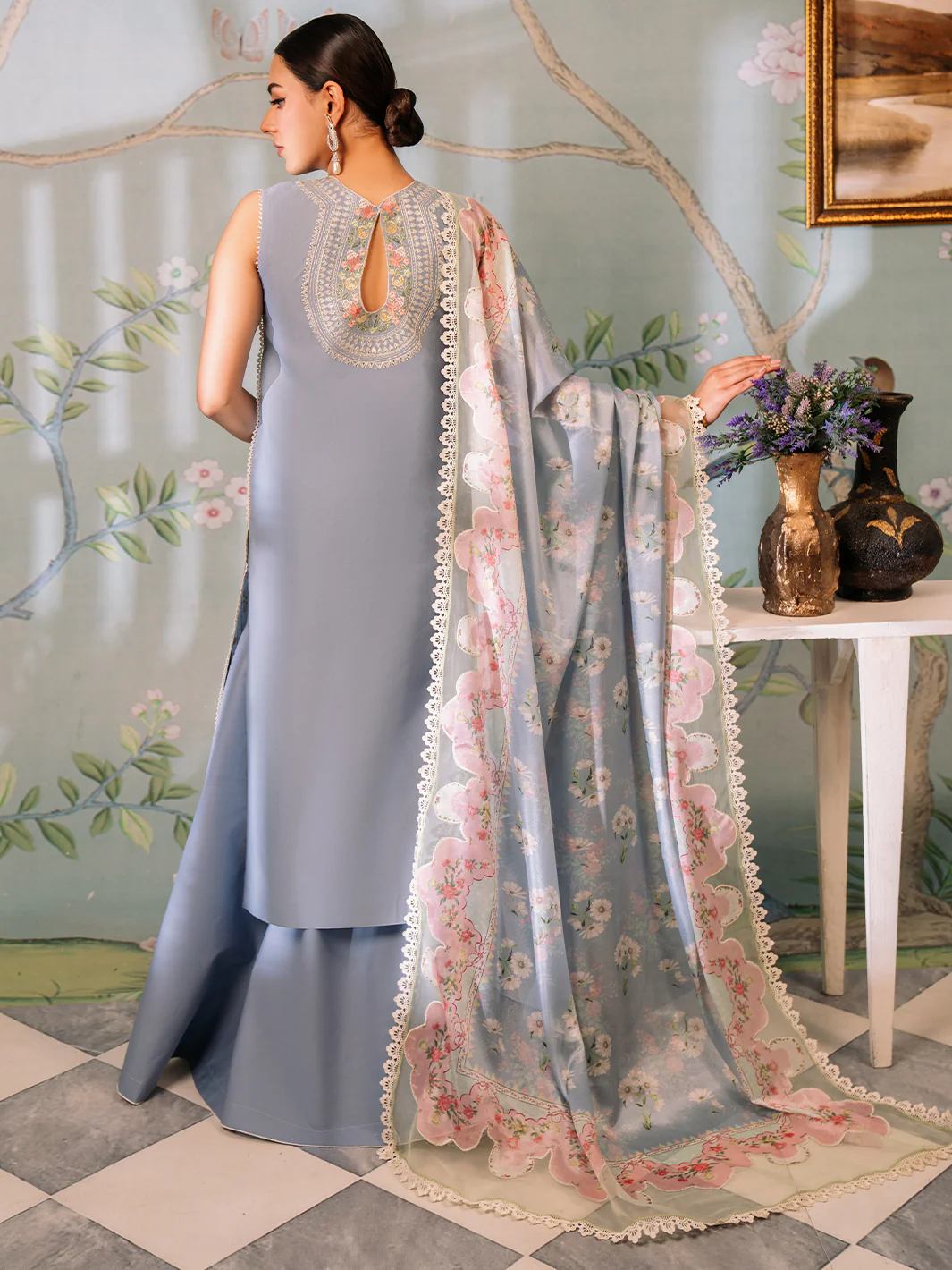 205 - B | 3 PC Lawn Unstitch - Image 3