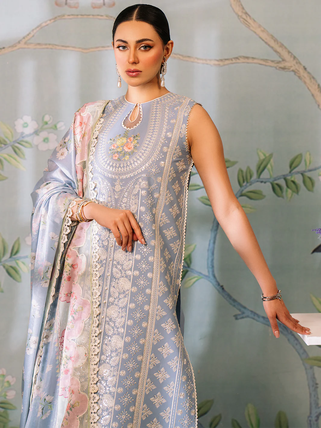 205 - B | 3 PC Lawn Unstitch - Image 5