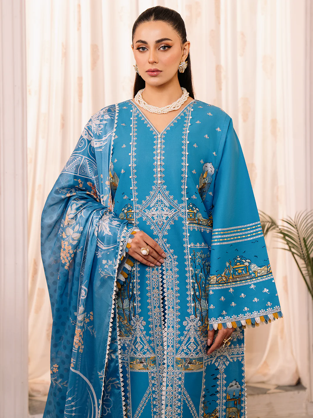 206 - B | 3 PC Lawn Unstitch - Image 4