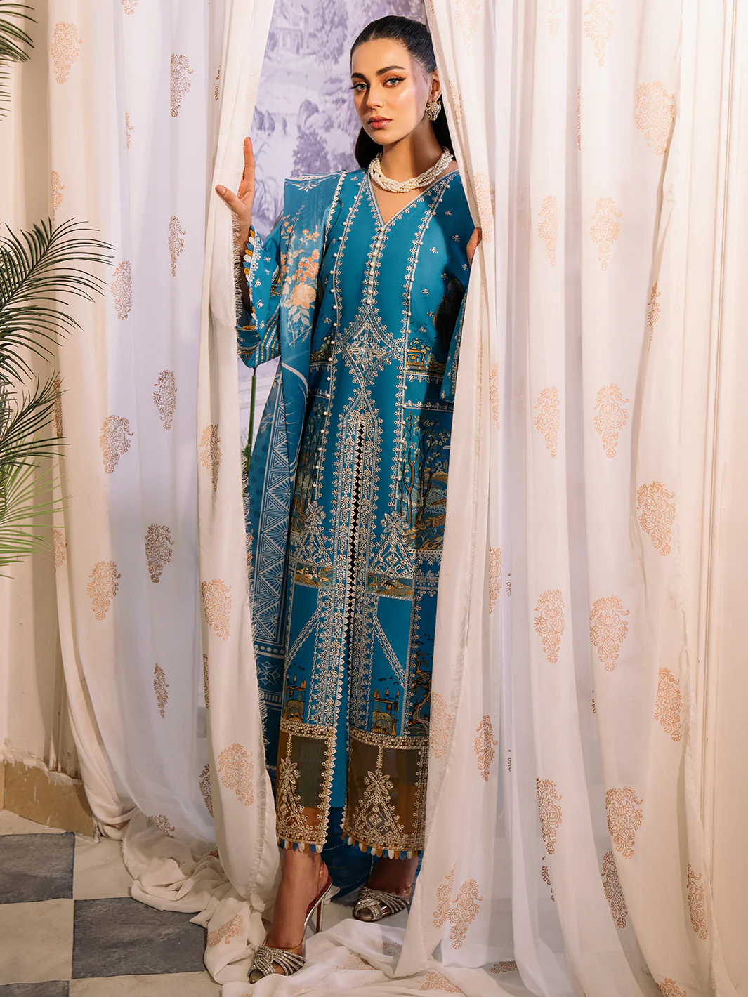206 - B | 3 PC Lawn Unstitch - Image 8