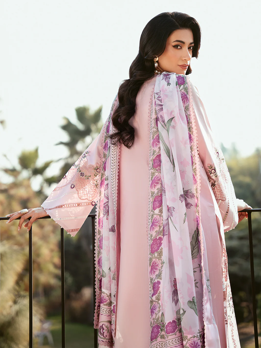 313 - B | 3 PC Lawn Stitched - Image 6