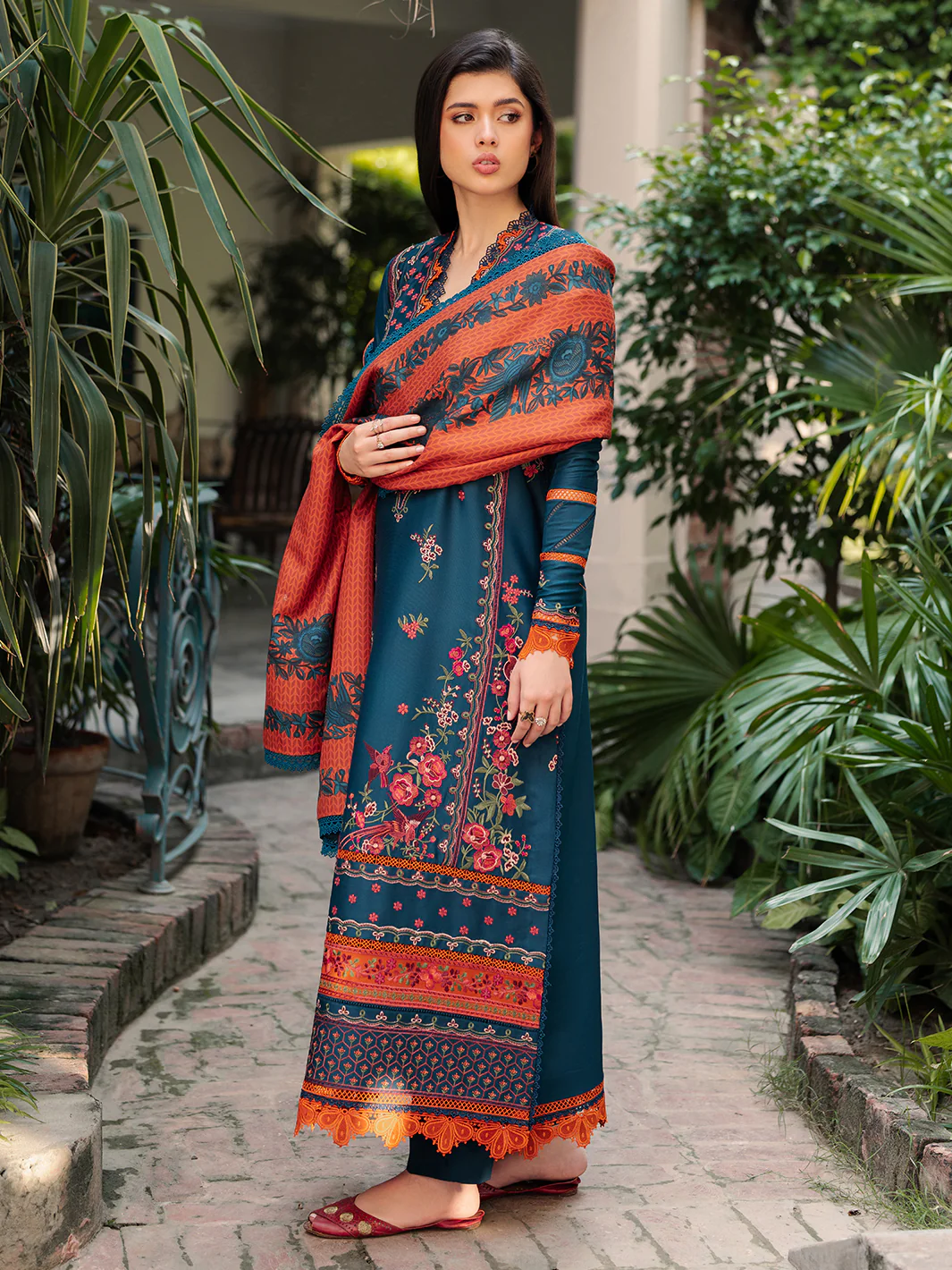 51 - B | 3 PC Kotrai Unstitched - Image 8