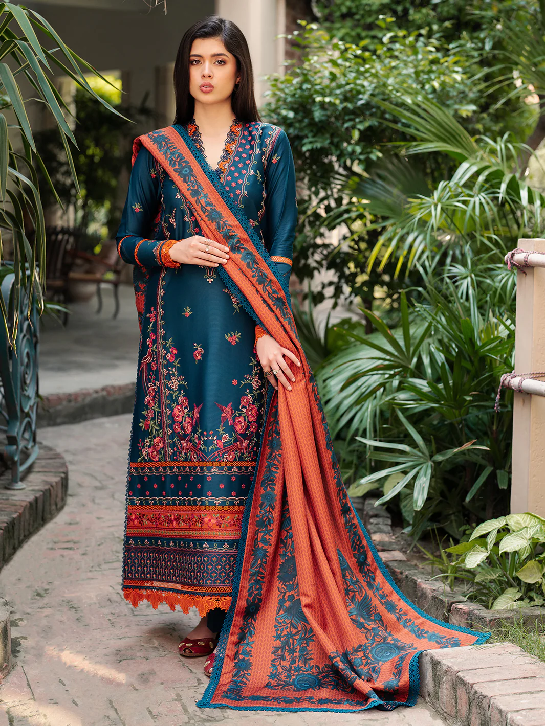 51 - B | 3 PC Kotrai Unstitched - Image 9