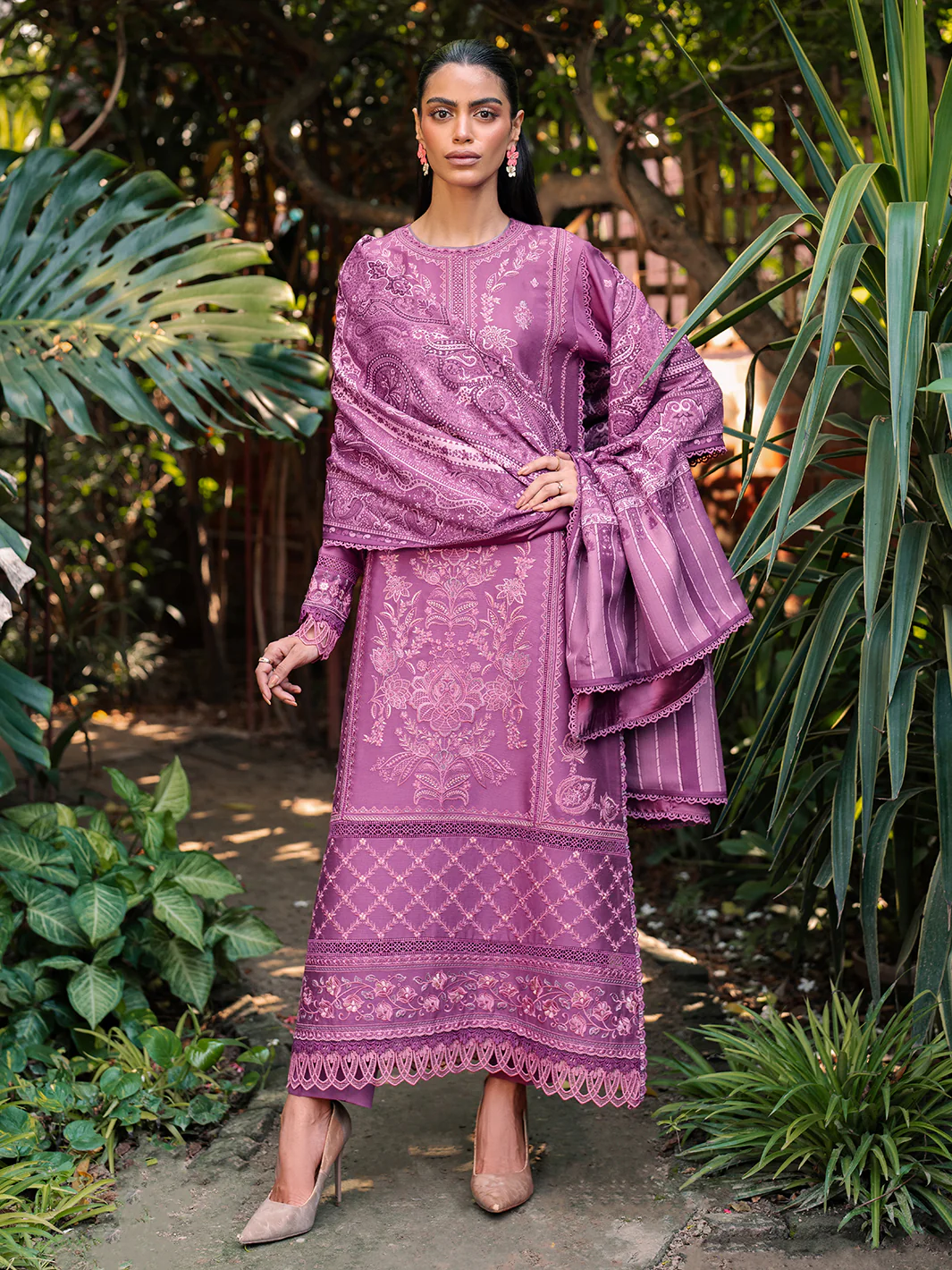 53 - B | 3 PC Kotrai Unstitched - Image 7
