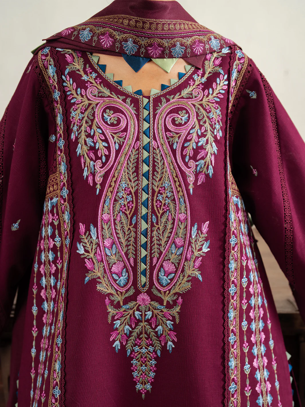 54 - A | 3 PC Khaddar Unstitched - Image 2