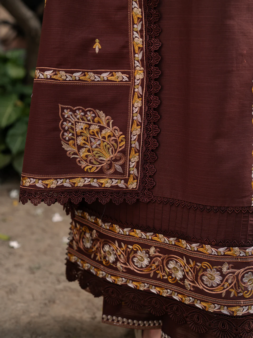 55 - B | 3 PC Khaddar Unstitched - Image 7