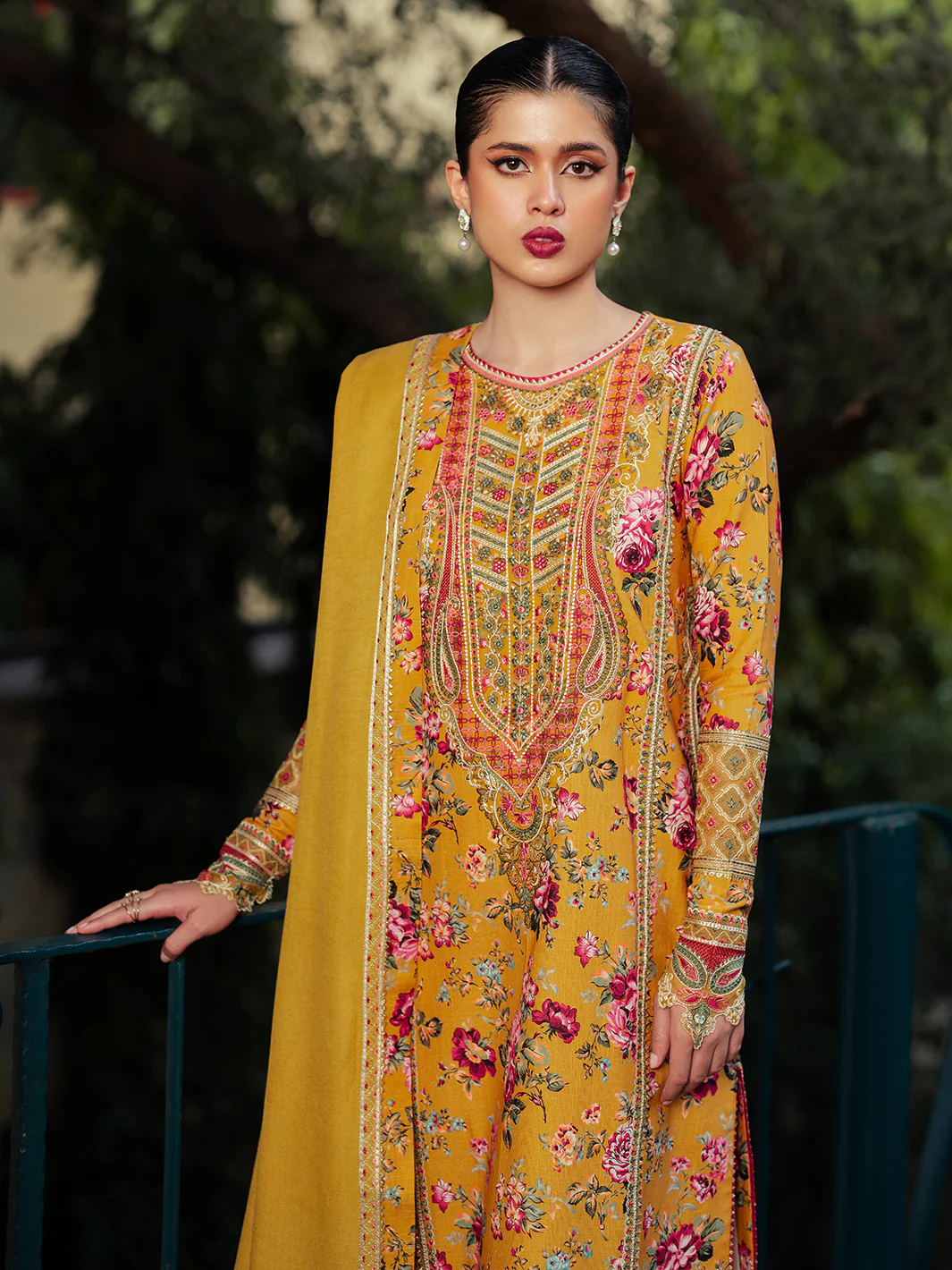 56 - A | 3 PC Khaddar Unstitched - Image 9