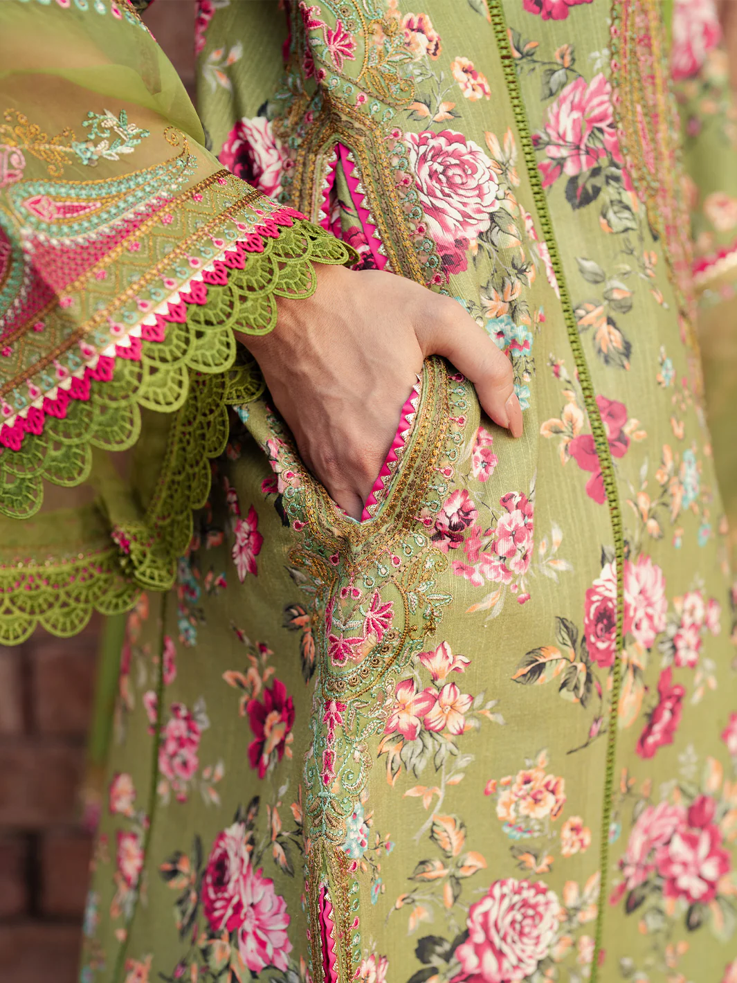 56 - B | 3 PC  Khaddar Unstitched - Image 7