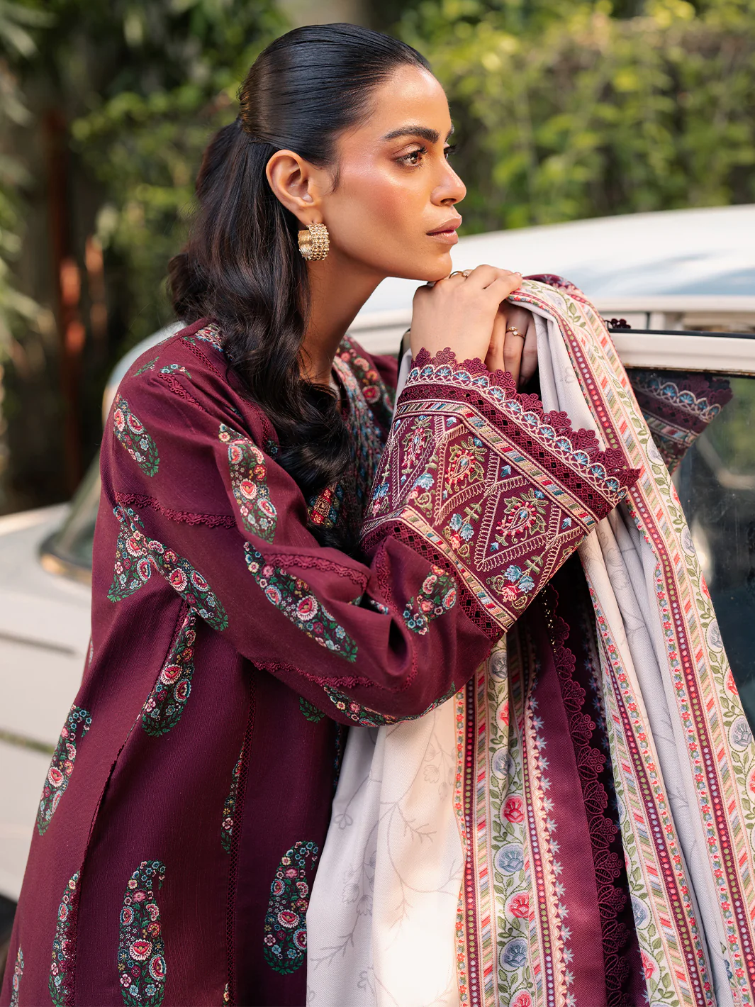 57 - A | 3 PC Khaddar Unstitched - Image 10