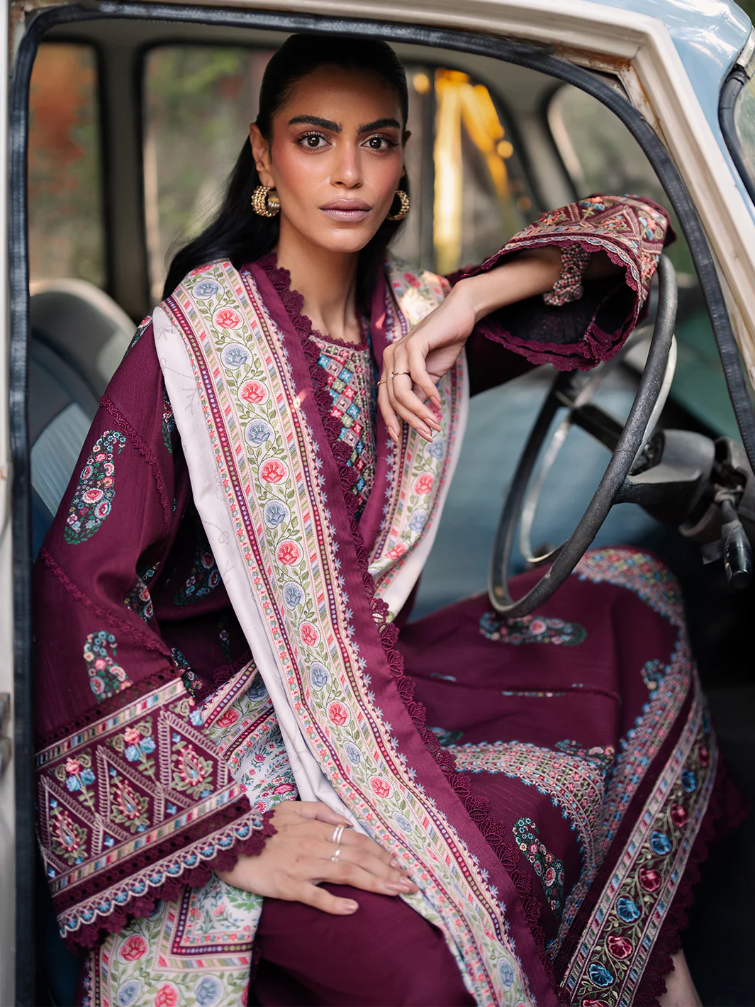 57 - A | 3 PC Khaddar Unstitched - Image 7