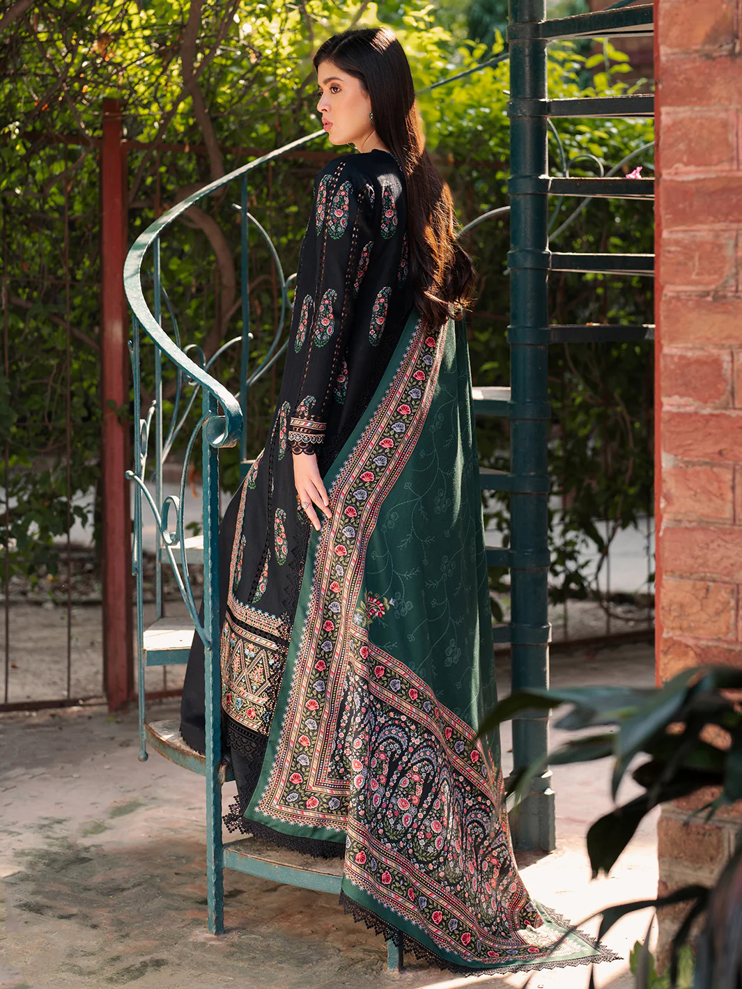 57 - B | 3 PC Khaddar Unstitched - Image 3