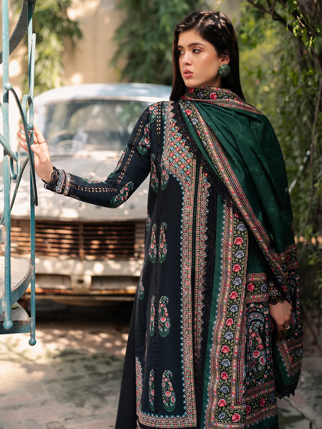 57 - B | 3 PC Khaddar Unstitched - Image 6