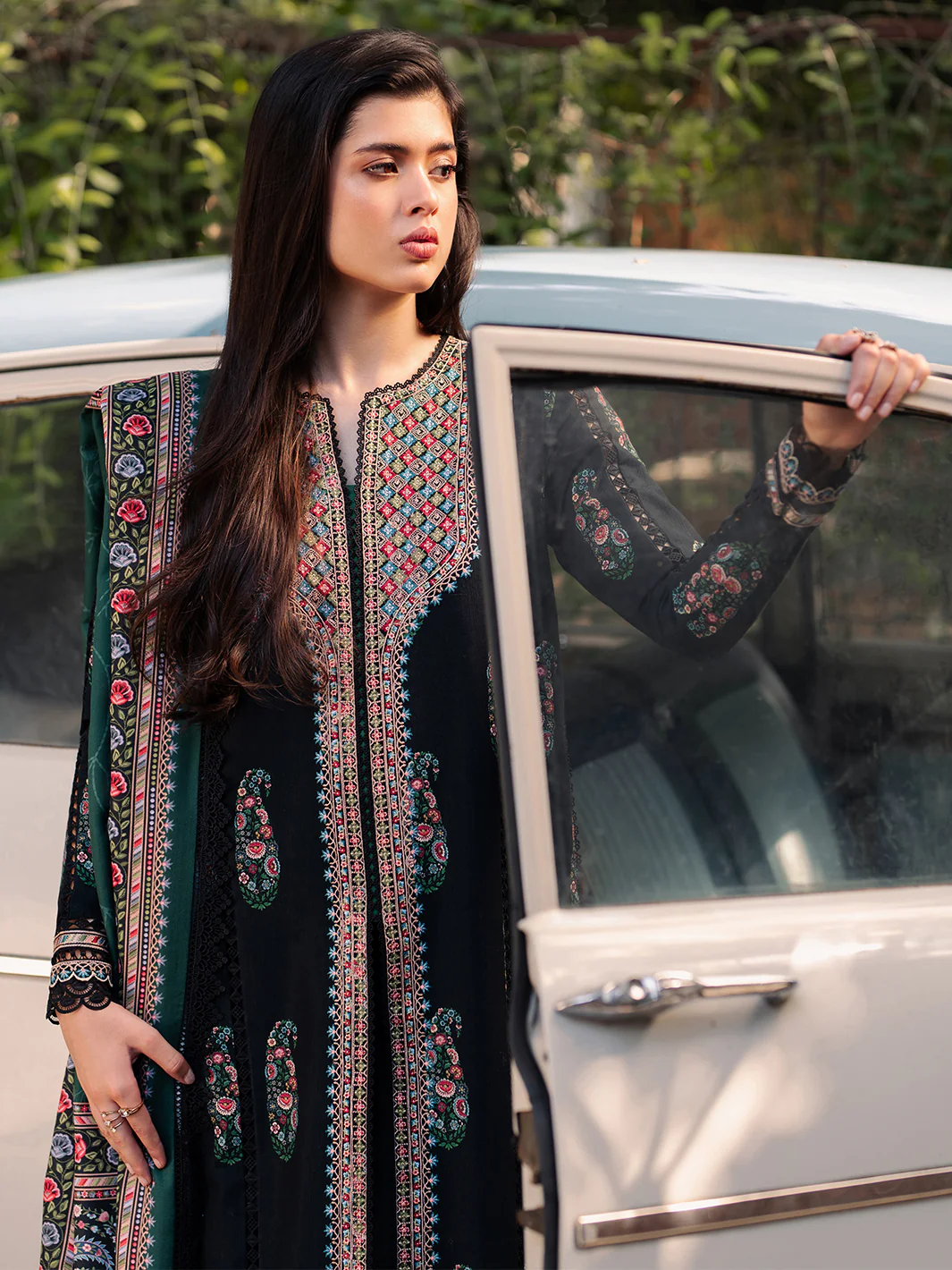 57 - B | 3 PC Khaddar Unstitched - Image 8