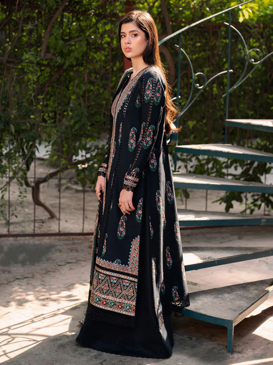 57 - B | 3 PC Khaddar Unstitched - Image 9
