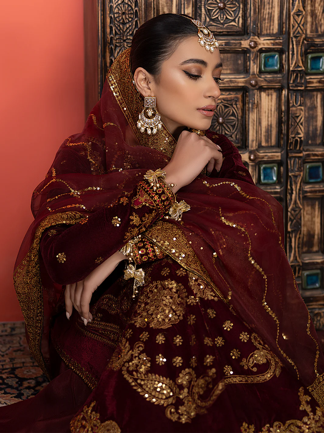6012 | 3 Piece Velvet Unstitched - Image 4