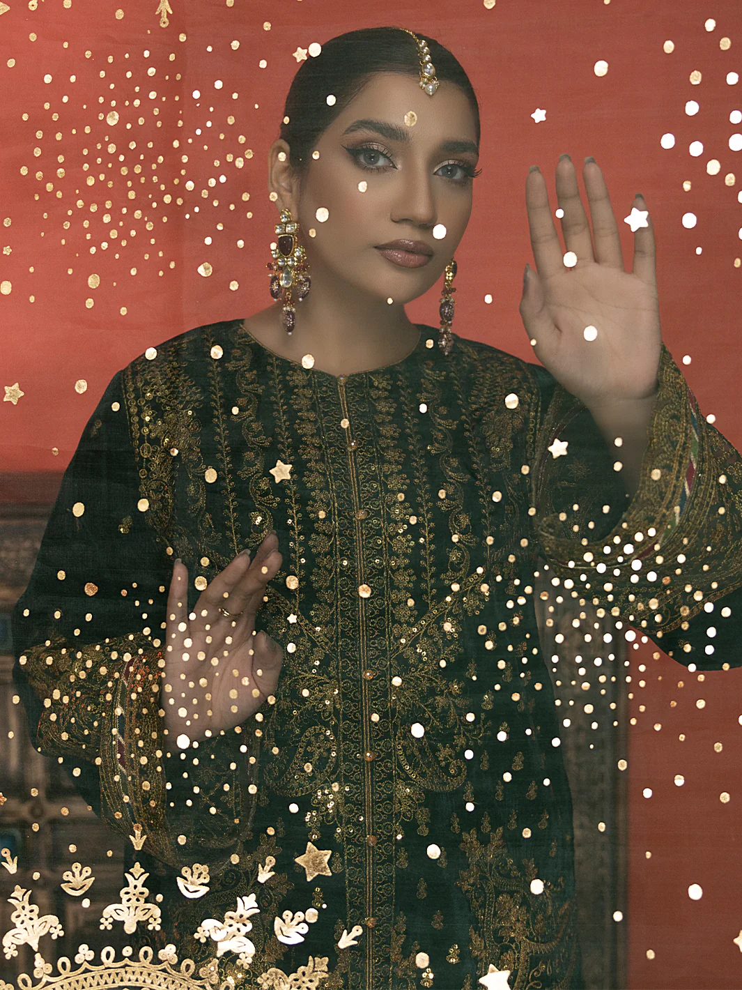 6013 | 3 Piece Velvet Unstitched - Image 13