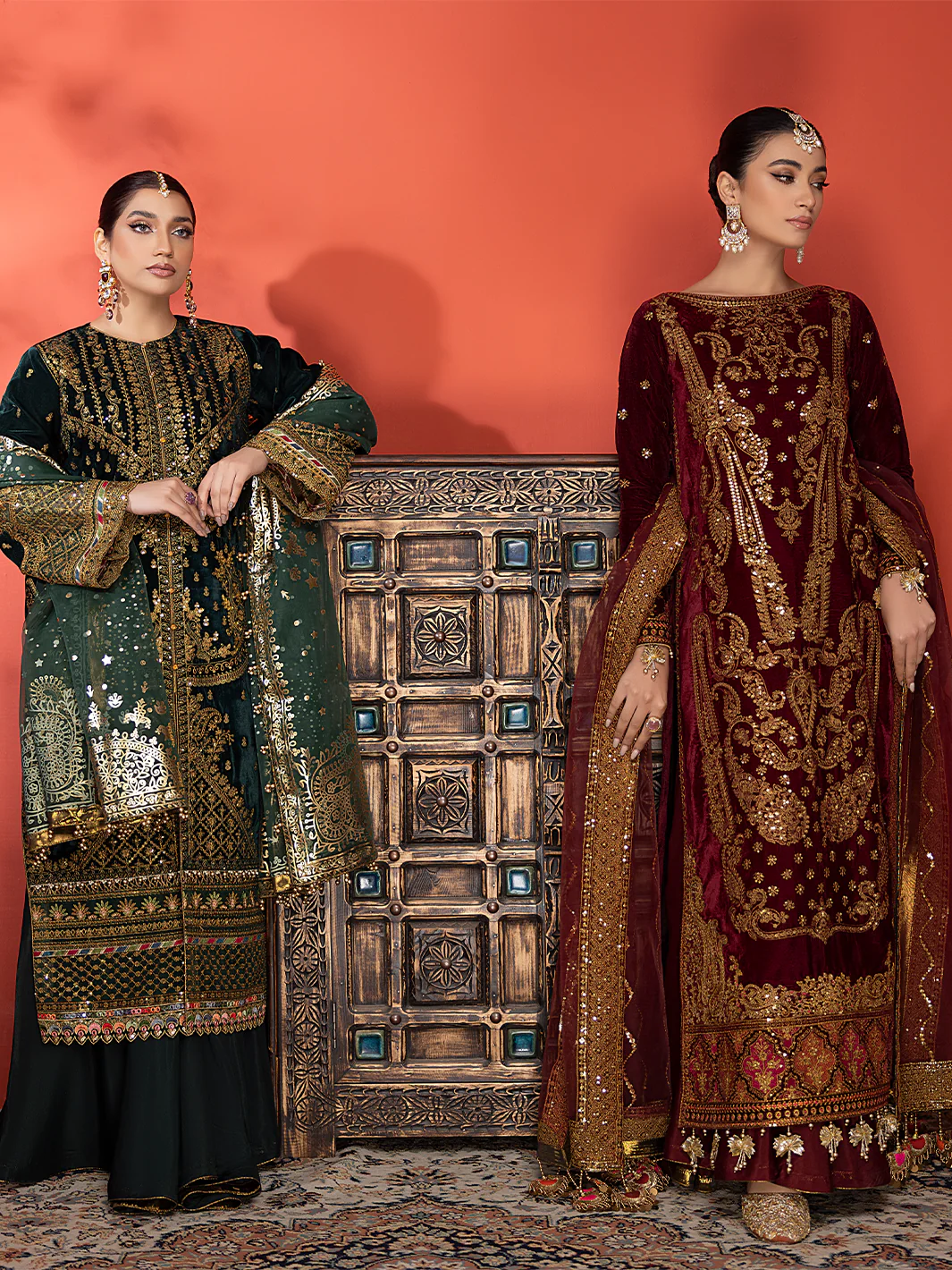 6013 | 3 Piece Velvet Unstitched - Image 7