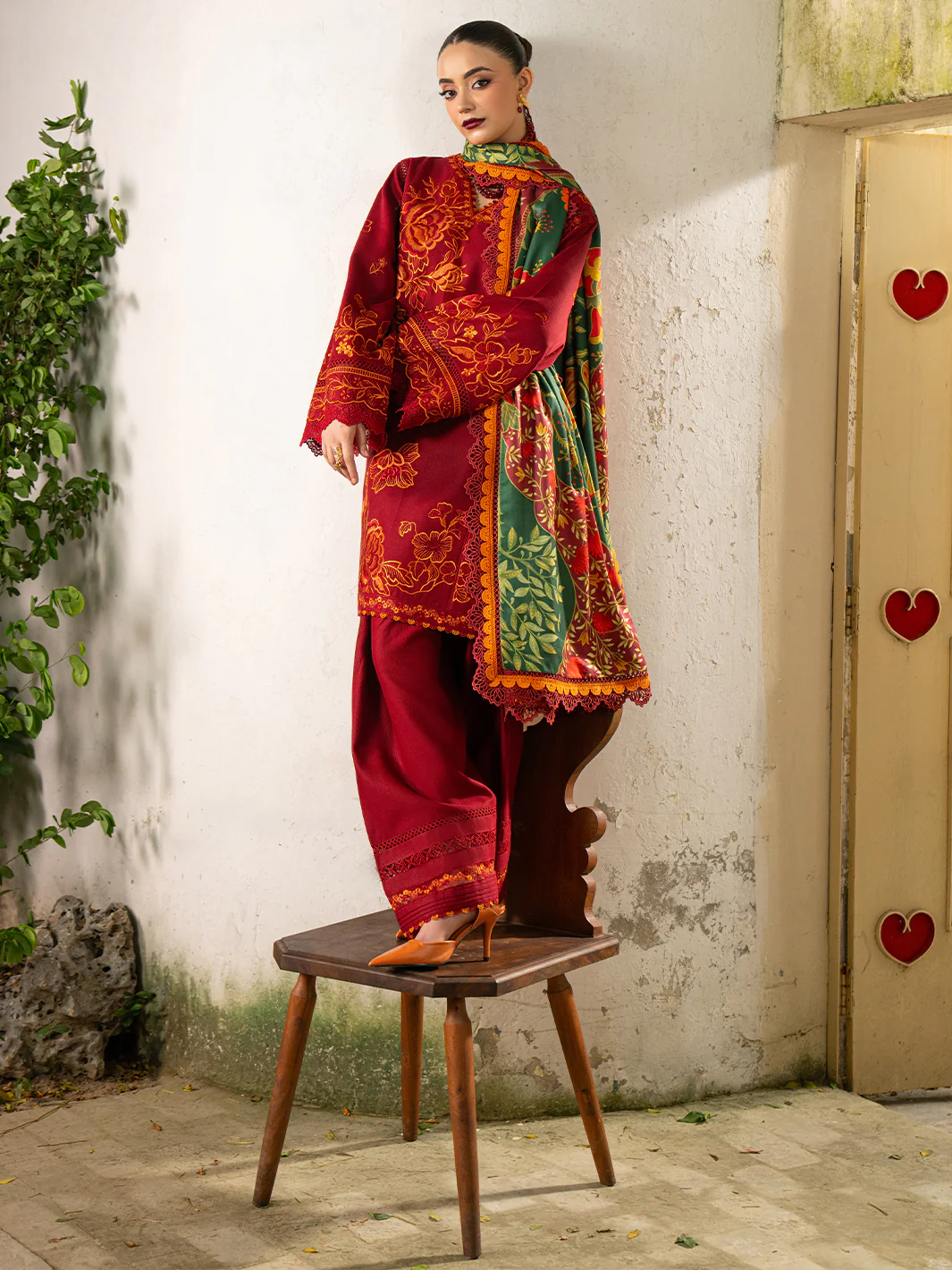 63-B | 3 PC Khaddar - Image 4